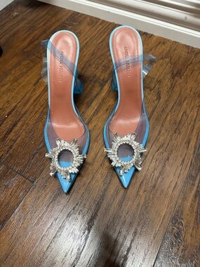 Amina Muaddi Begum Glass sling